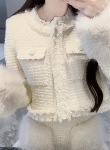 Lumignon original tweed fur snow jacket