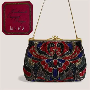 하시모토 비즈 핸드백 파티 백