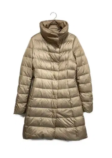 베이지 롱 다운 자켓