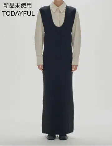 미사용 TODAYFUL Uneck Knit Dress