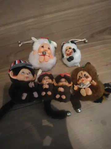 봉제 인형 캐릭터 6체 세트