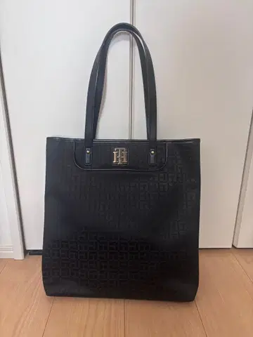 TOMMY HILFIGER 올 로고 무늬 토트백