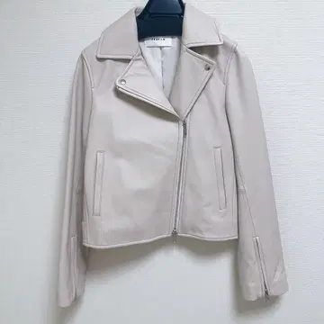 FRAY.I.D 가죽 라이더 자켓