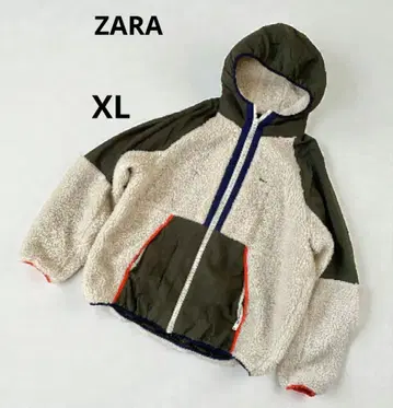 새상품급 레어 사이즈 ZARA XL 보아 플리스 절개 후디 자켓