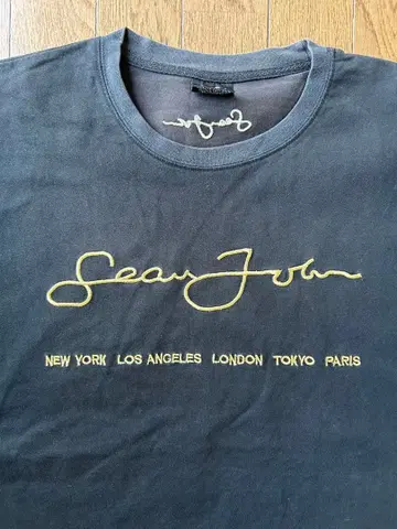 00s 숀 존 블랙 T셔츠 XL사이즈