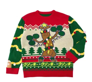 포켓몬 센터 크리스마스 스웨터 우소키 L 사이즈