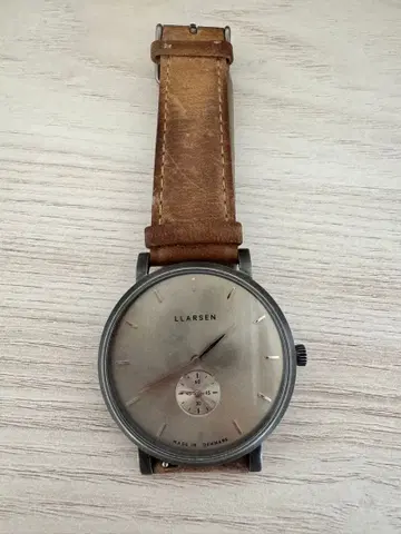 LLARSEN 손목시계 실버/브라운