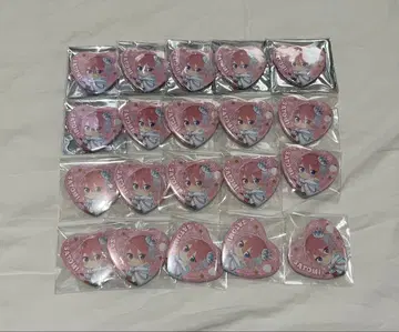 스토푸리 사토미군 캔뱃지 하트 캔뱃지