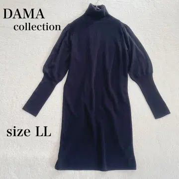 더마 컬렉션 니트 원피스 터틀넥 마톤 슬리브