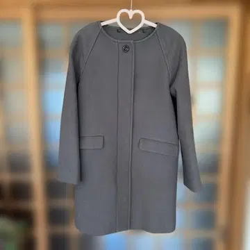 SHIPS 노카라 그레이 롱 코트