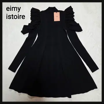 [택 포함 새상품] eimy istoire 컷 숄더 리브 니트 원피스