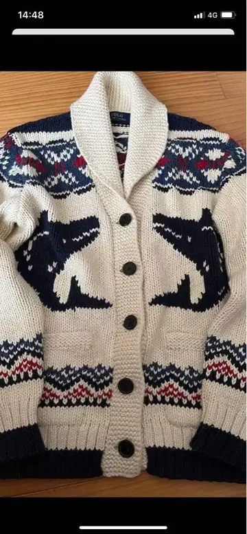 랄프 로렌 니트 가디건