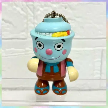 초레어 희귀 호빵맨 텐동맨 키링 소프트 비닐 완구