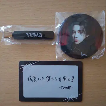 YUMA 캔뱃지 메시지 카드 헤어 클립 세트