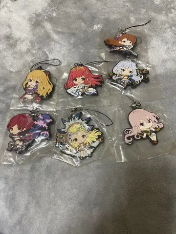 그랑블루 판타지 러버 스트랩 7개 세트