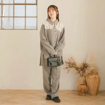 [택 포함 미사용 새상품 완판템] amr.아무르 하운드 투스 체크 셋업