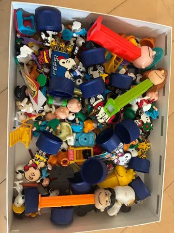 스누피 피규어 세트 다수