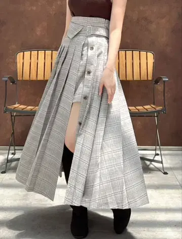 dazzlin 팬츠 레이어드 플리츠 스커트