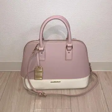 [ 미사용 ] 사만사앤슈에트 바이컬러 2way 백 핑크