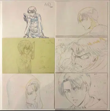 진격의 거인 리바이 벌스데이 엽서 전 6종 세트 초레어