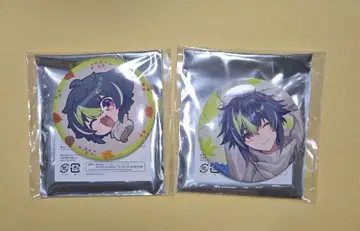 니지산지 마네키네코 콜라보 가을날씨 캔뱃지 이나미 라이 2개 세트