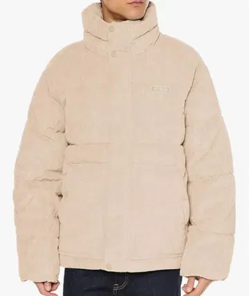 게스 guess 코듀로이 다운 자켓 S 미중고