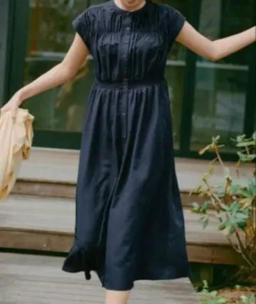 발수 셔링 셔츠 원피스