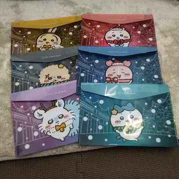 치이카와 (먼작귀) 세븐일레븐 한정판 콜라보 플랫 케이스 6종 컴플리트