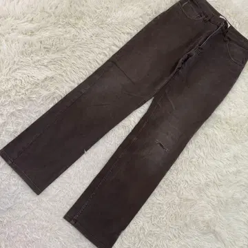 ARMANI EXCHANGE 데미지 데님 브라운 29 캐주얼