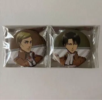 [ 재고 라스트 ] 진격의 거인 아니카페 리바이 엘빈 캔뱃지 2