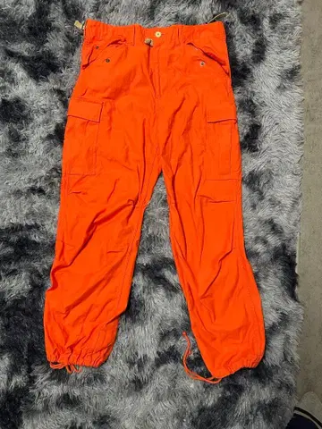 새상품급 AVIREX XL 오렌지 카고 팬츠