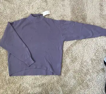 퍼플 니트 스웨터 프리 사이즈