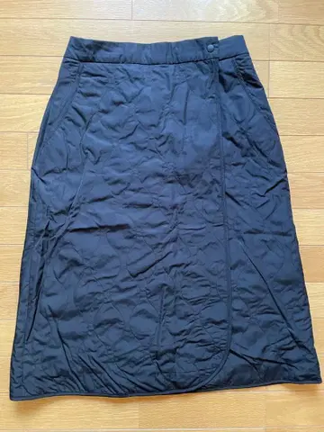 UNIQLO 방풍 웜 이지 랩스커트 L 블랙 새상품급!