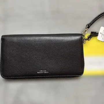 MARC JACOBS 블랙 천연 가죽 장지갑 NYC 1984