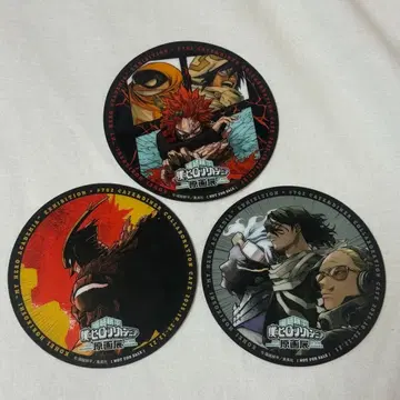 나의 히어로 아카데미아 히로아카 원화전 콜라보 카페 코스터