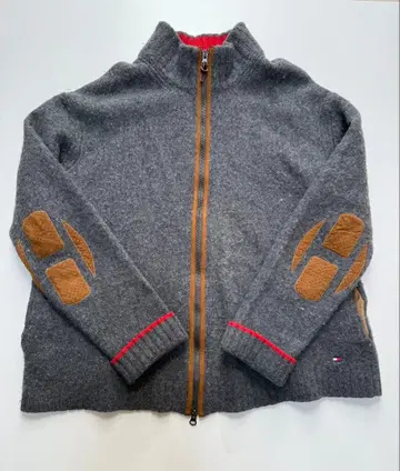 빈티지 드라이버 니트 TOMMY HILFIGER 엘보 패치