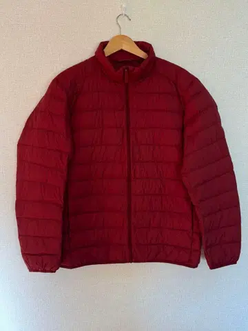 유니클로 울트라 라이트 다운 레드 XL 다운 자켓 라이트 다운
