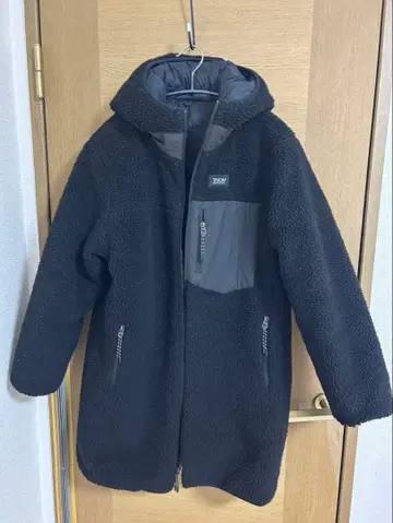 [ TAION 타이온 ] 보아 다운 푸드코트 리버서블 블랙