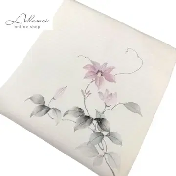 LULU103 나고야 오비 꽃 명주 여름 화이트