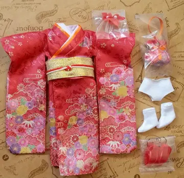 기모노 리카짱 홍 기모노 아웃핏 일식