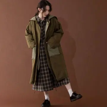 Idem 퀼팅 세일러 모즈 코트