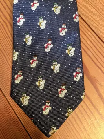 [ 미국제 ] Brooks Brothers 넥타이 크리스마스 스노우맨