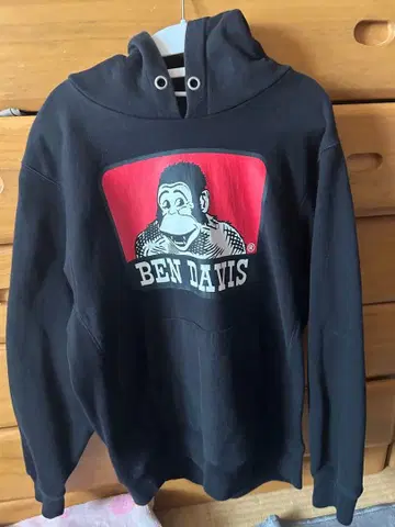 거의 새상품입니다! BEN DAVIS 블랙 후드 부착 후드티 M