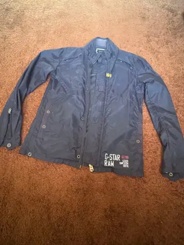 G-STAR RAW 네이비 나일론 자켓