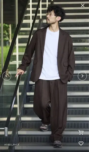 프릭스스토어 브라운 셋업 M 사이즈