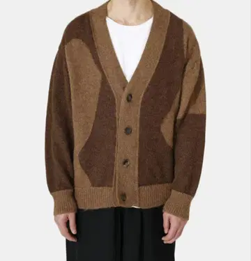 [ 미사용 ] markaware 알파카 가디건 사이즈 2 브라운