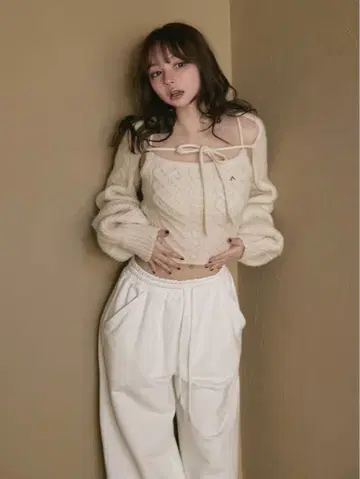 Heart cable knit set andmary