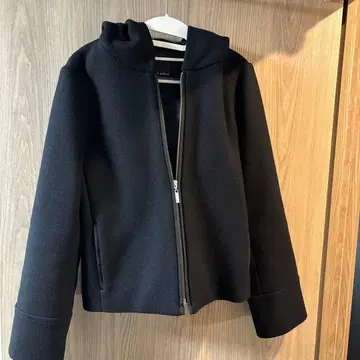 m's select 후드 부착 블랙 자켓