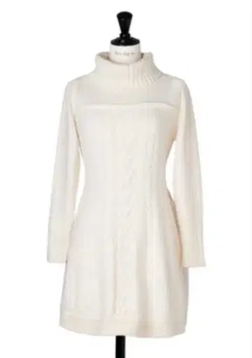 Herlipto Clara Cable Knit Dress swan / M