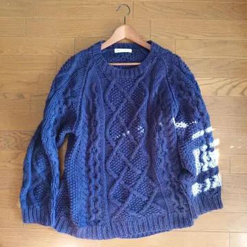 Ron Herman 론 헤르만 케이블 니트 M 네이비